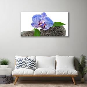 Tablou pe panza canvas Flower Floral Purple Verde