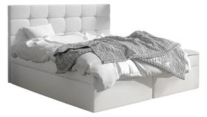 Pat boxspring Comfivo Osculum I, Piele ecologică, 112x143x206cm, 112 kg