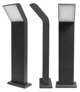 Lampa LED de gradina cu lumina neutra, 550lm, IP54, inaltime 80 cm, negru