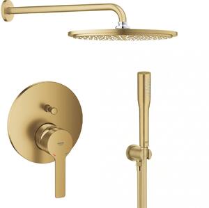 Set cap de duș cu braț Grohe Rainshower 26066GN0, baterie cadă-duș Grohe Lineare 24064GN1, 26658GN0, 27400GN0, 28362GL1