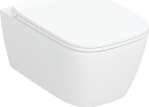 Geberit Smyle Square vas wc cu capac soft-close agăţat fără margine cu spălare turbionară alb lucios 503.171.00.1