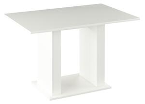 KONDELA Masă de sufragerie, albă, 119x79 cm, BISTRO