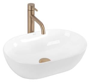 Rea Amelia lavoar 45x31 cm ovale de blat alb luciu REA-U4330