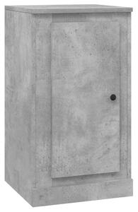Servantă, gri beton, 37,5x35,5x67,5 cm, lemn prelucrat