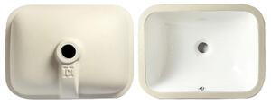 Rea Anabel lavoar 40x30 cm dreptunghiular sub blat alb luciu REA-U0621
