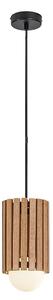 Rabalux Noxelle lampă suspendată 1x5 W negru-lemn 72420
