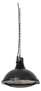 Radiator suspendat Ormio, negru, Ø 43 cm, IP44 - Lucande Lucande, Ormio, Negru, Aluminiu, Modern