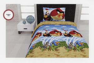 Lenjerie de pat copii Angry Birds bumbac 100%