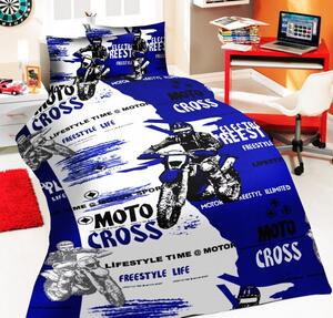 Lenjerie de pat copii Moto Cross ( stoc limitat )