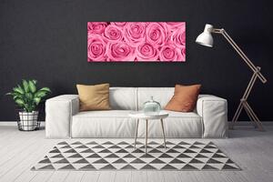 Tablou pe panza canvas Trandafiri roz Floral