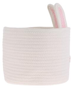 TEMPO-KONDELA SAMBIA, coşuri tricotate, set 2 buc., alb/roz