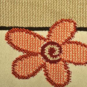 Covor Flowers, Decorino, 60x110 cm, polipropilena, multicolor