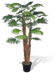 Palmier artificial cu aspect natural și ghiveci 180 cm