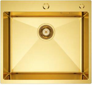 Ruvetti Masivo chiuveta din otel 50x50 cm auriu 5002M_PVD_GOLD50_W