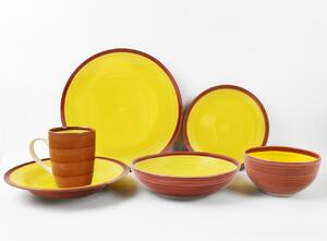 Set 6 farfurii pentru desert Cadiz, Heinner, Ø19 cm, ceramica, galben