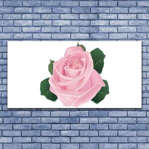 Tablou pe panza canvas Rose Floral Roz Verde
