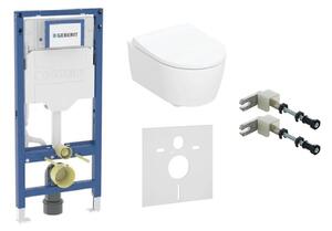 Set vas WC Geberit iCon 503.232.00.1, cadru încastrat Geberit Duofix 111.320.00.6, 111.815.00.1, 156.050.00.1