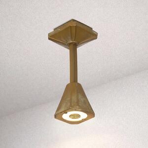 Moretti Luce Lampă de tavan pentru exterior cu LED Silva Frame, înălțime 26 cm, finisaj, Bronz / Alamă Veche, Alamă, Casă de țară / Rustic