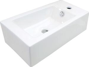 Deante Square lavoar 50.5x25.5 cm dreptunghiular clasică-de blat alb luciu CGS_6U2R