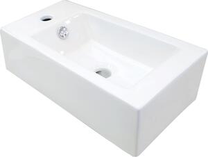 Deante Square lavoar 50.5x25.5 cm dreptunghiular clasică-de blat alb luciu CGS_6U2L