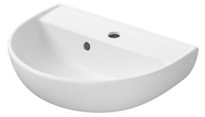 Cersanit Ovida lavoar 45.5x36 cm semicircular clasică alb luciu K36-030