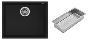 Set chiuveta Tegranit Teka Square 115230020, inserție scurgătoare Teka 40199072