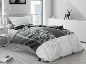 Lenjerie de pat din bumbac Culoare gri, BALZAN Dimensiune lenjerie de pat: 70 x 90 cm | 140 x 220 cm
