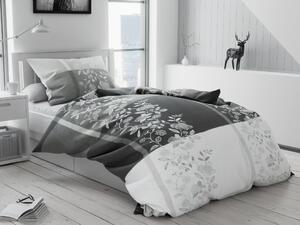 Lenjerie de pat din bumbac Culoare gri, BALZAN Dimensiune lenjerie de pat: 50 x 70 cm | 140x200 cm