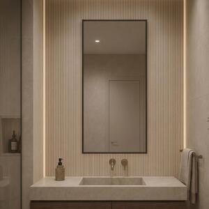 Baltica Design Aluma oglindă 50x100 cm dreptunghiular negru 5904107933511