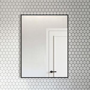 Oltens Nordlis oglindă 60x80 cm dreptunghiular cu iluminare cu covoraș de încălzire negru 64115300