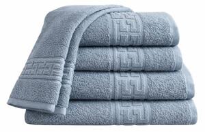 Set 5 Prosoape 70x130 cm Bumbac 500 g/mp Bordura Greceasca, Gri