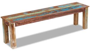 Bancă, 160 x 35 x 46 cm, lemn masiv reciclat