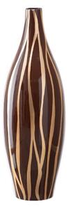 Vaza maro auriu Zebra din ceramica 20 X 20 X 58,50 CM