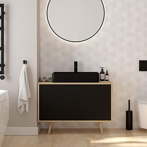 Oltens Duve lavoar 59x43.5 cm dreptunghiular clasică-de blat negru mat 41300300