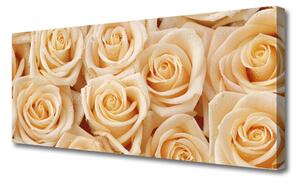 Tablou pe panza canvas Trandafiri Floral Galben