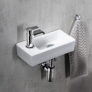 Sapho Small lavoar 37x18 cm dreptunghiular clasică-de blat alb luciu AR496