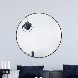 Ars Longa Loft oglindă 70x70 cm rotund negru LOFT70-C