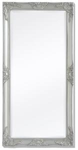Oglindă verticală în stil baroc 120 x 60 cm argintiu