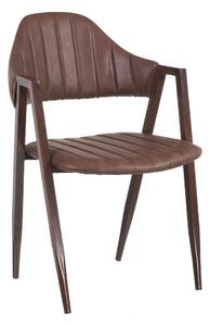 Set 2 scaune din lemn si piele 51 X 58 X 78 CM