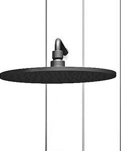 Kludi A-QA cap de duș 25x25 cm rotund negru 6432587-00