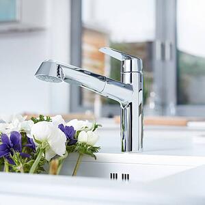 Grohe Eurodisc Cosmopolitan baterie bucătărie pe picior StarLight Chrome 32257002