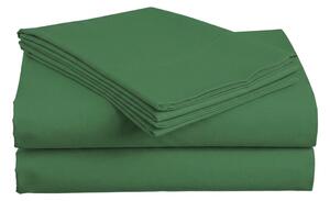 Cearsaf din bumbac LUX verde sticla 140x240 cm