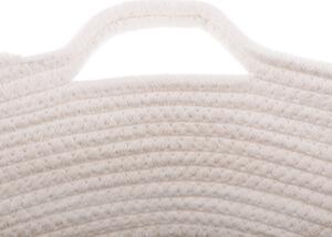 TEMPO-KONDELA KULEN, coş tricotat, alb/gri, 40x50 cm
