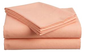 Cearsaf din bumbac LUX 140x240 cm, piersica 100% bumbac