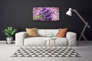 Tablou pe panza canvas Flori Floral violet