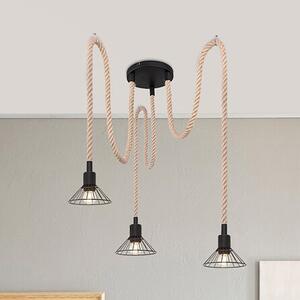 Rabalux Daryl lampă suspendată 3x40 W negru 5272