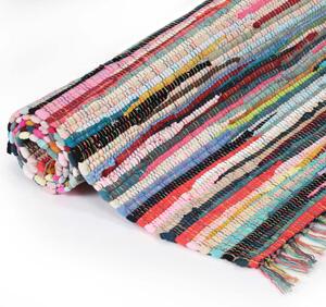 Covor Chindi țesut manual, bumbac, 200 x 290 cm, multicolor