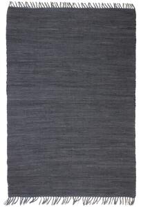 Covor Chindi țesut manual, bumbac, 160 x 230 cm, antracit