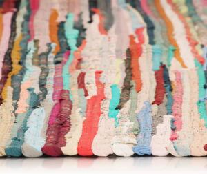 Covor Chindi țesut manual, bumbac, 80 x 160 cm, multicolor