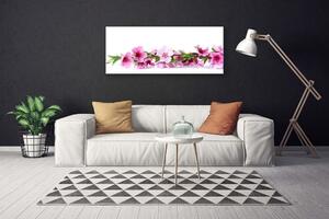Tablou pe panza canvas Flori Floral Roz Verde